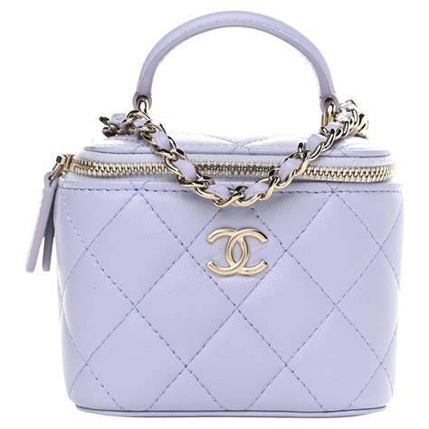 chanel mini purple bag